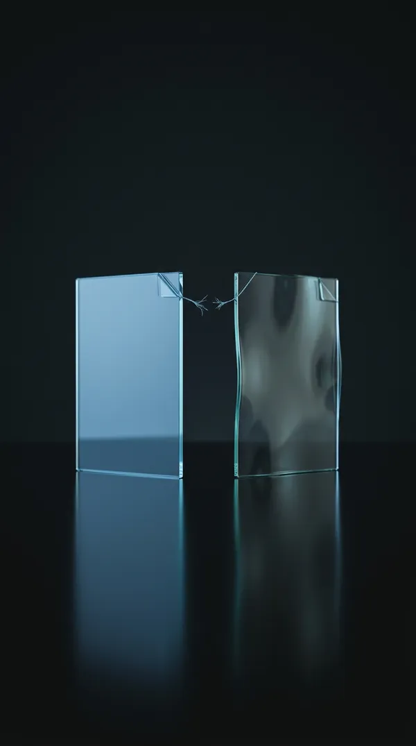 Two document versions — one sharp, one wrong